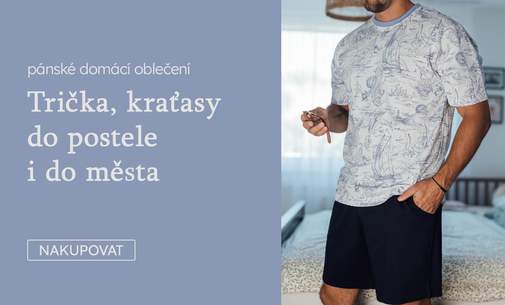 pánské domácí oblečení - trička, pyžama, kraťasy