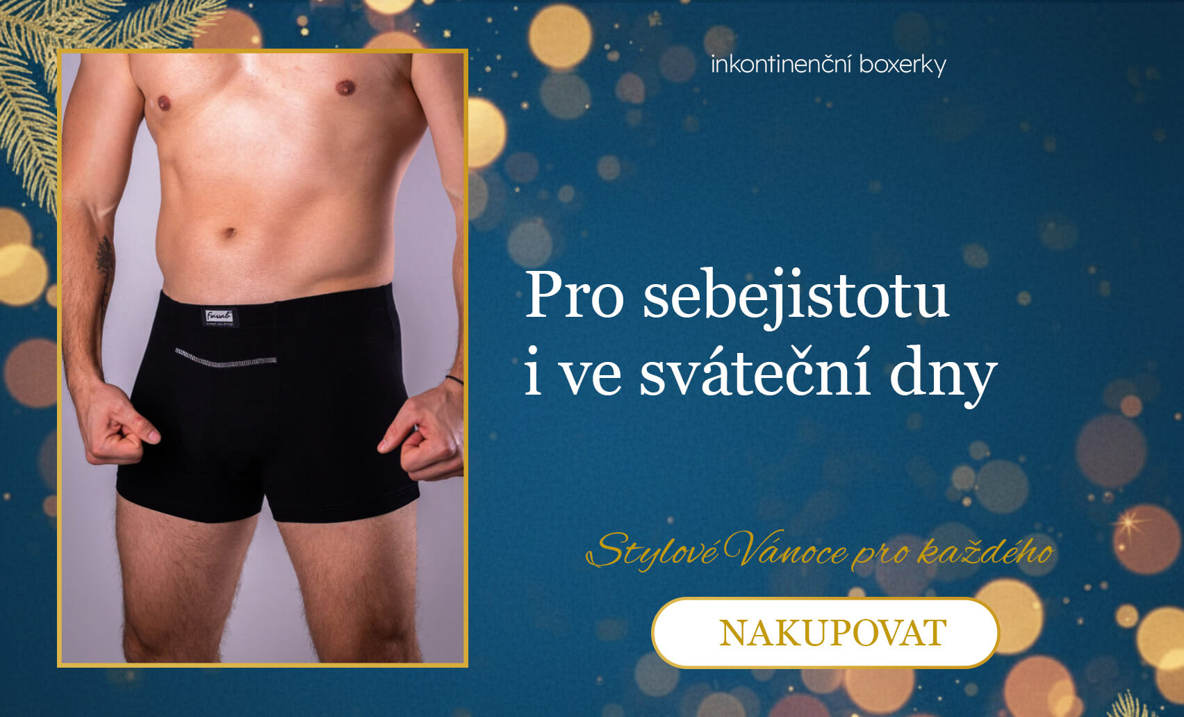 Inkontinenční pánské boxerky