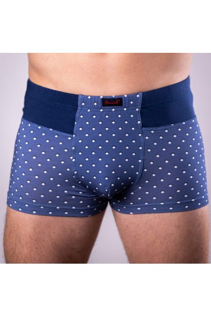 elastické modré pánské boxerky FAVAB