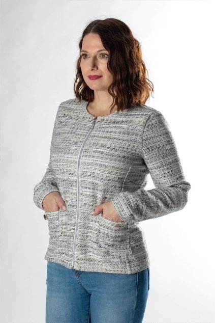 sivé damske sako FAVAB