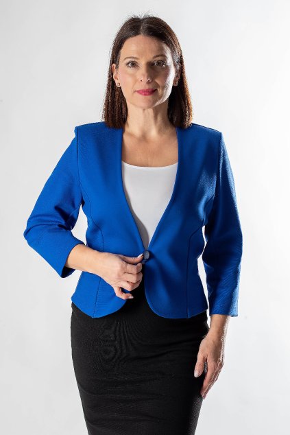 elegantne damske modre sako 3/4 rukav FAVAB