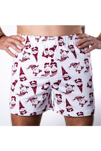 Bavlněné bílé boxerky