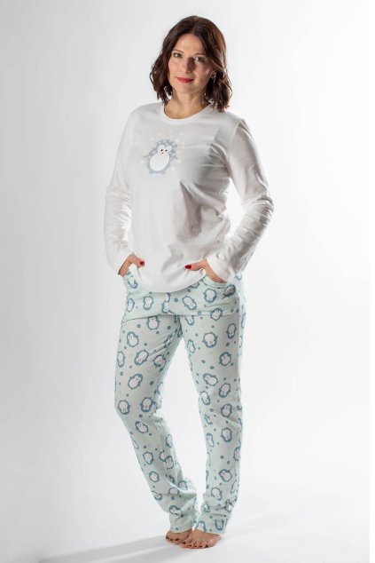 Dámské pyžamo s dlouhými rukávy favab
