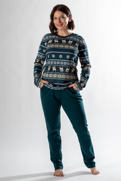 Dámské pyžamo s dlouhými rukávy favab