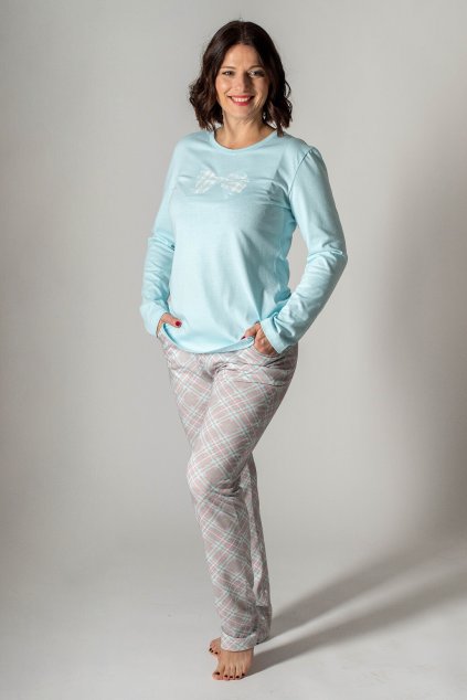 pyžamo s dlouhými rukávy MIYA mintové  favab