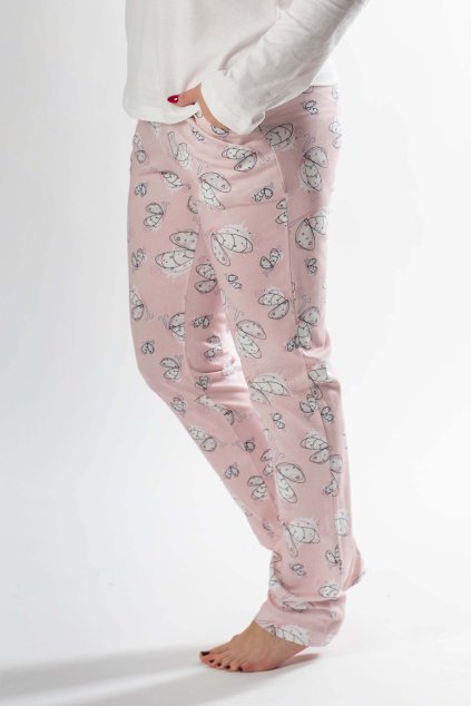 pyžamové kalhoty s potiskem motýla favab