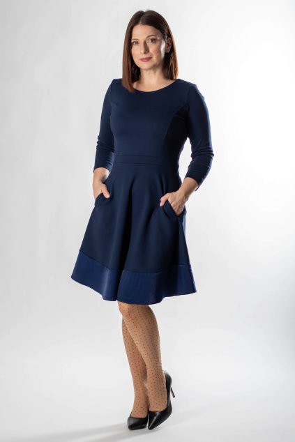 dámske šaty modré favab