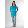 damske pyzamo tyrkysove