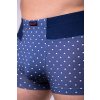 elastické modré pánské boxerky FAVAB