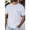 Pánske biele tričko s krátkym rukávom