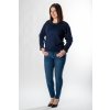 Tmavě modré dámské tričko s dlouhým rukávem SISA SW