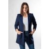 Dámské prodlouženo modré sako