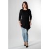 černá damská tunika s vázáním FAVAB