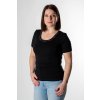 cerne damske tricko s kristali FAVAB