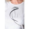 elegantne biele tricko s potlacou FAVAB