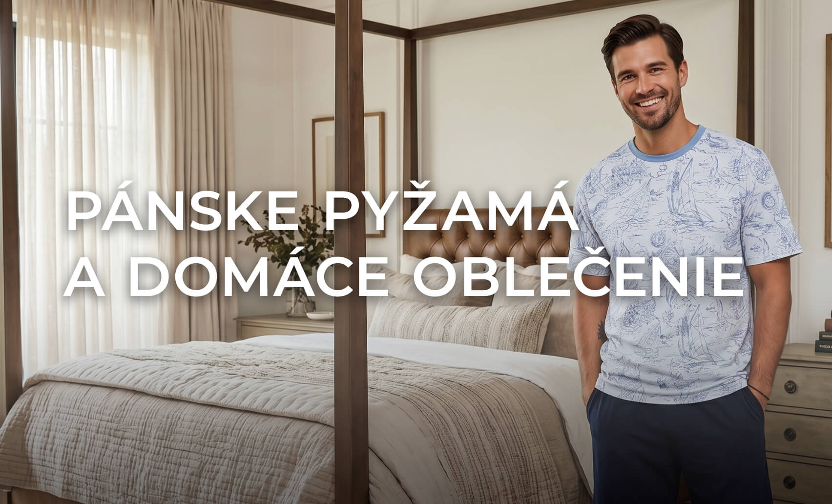 pánske pyžamá a domáce oblečenie