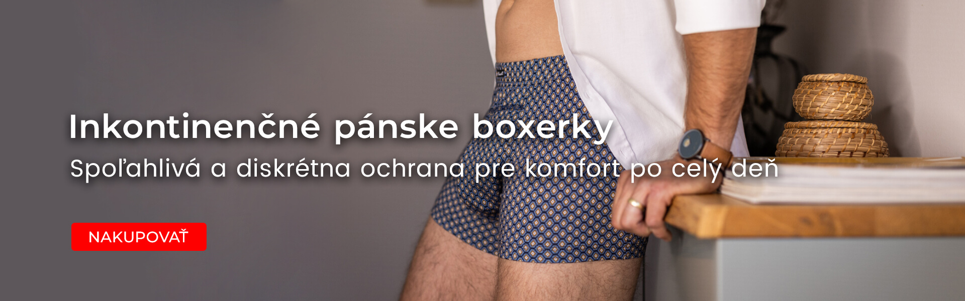 Inkontinenčné pánske boxerky Favab