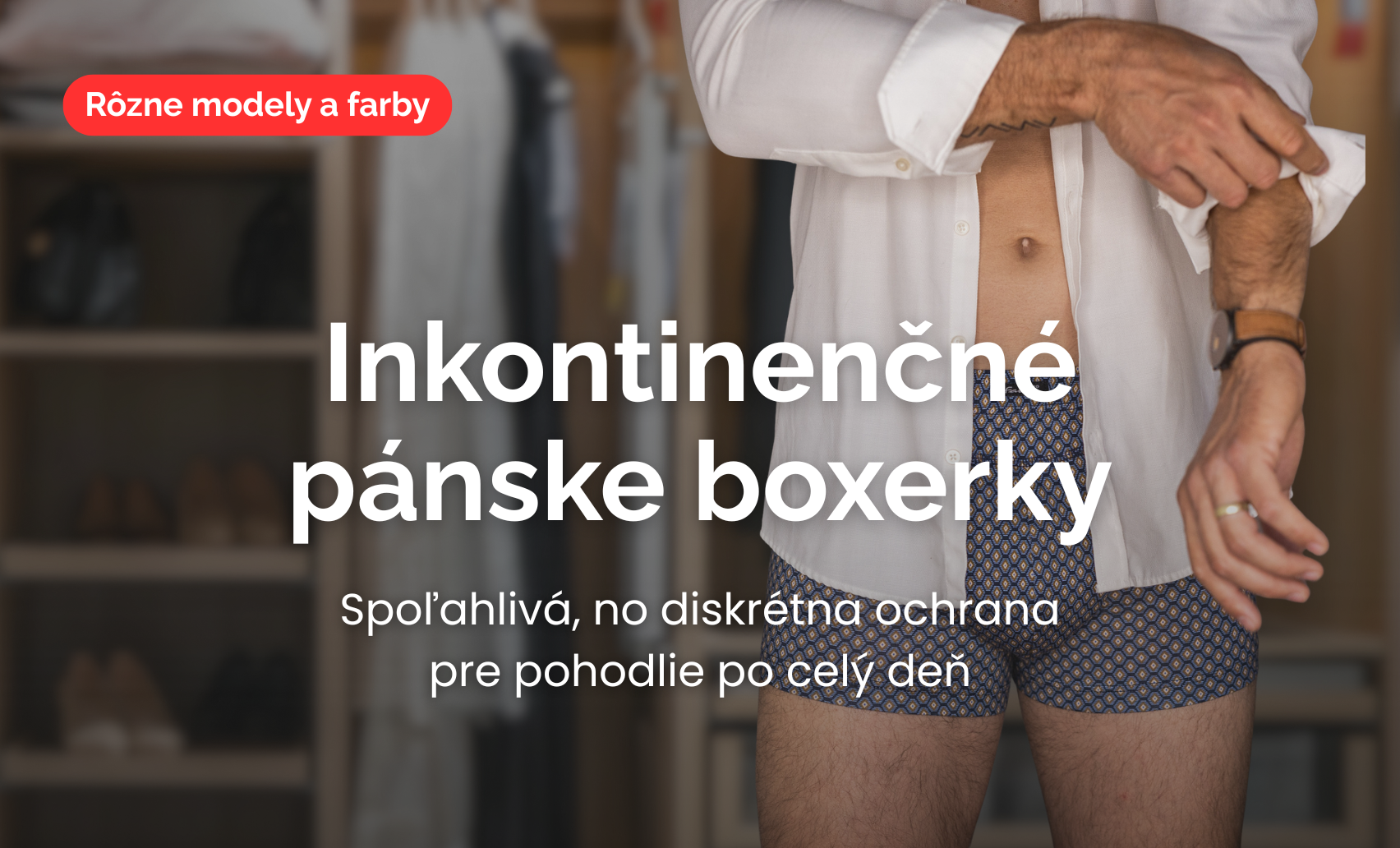 Inkontinenčné pánske boxerky Favab