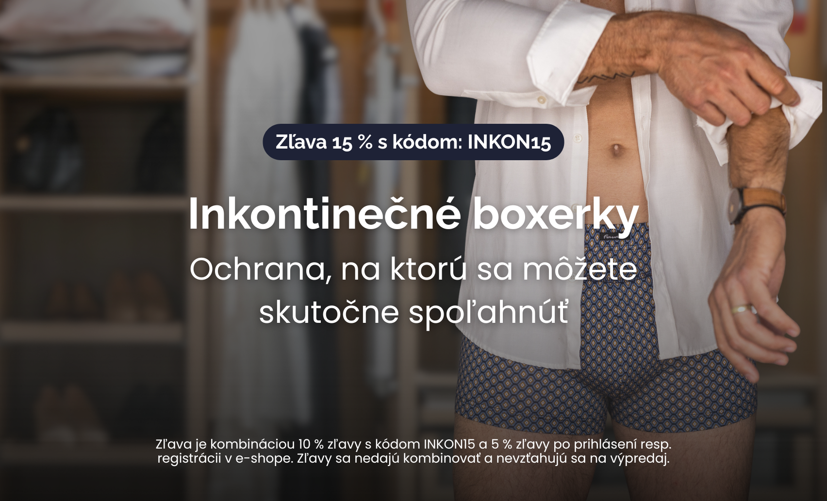 Zľava na inkontinenčné boxerky