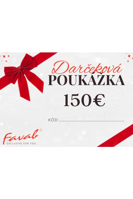 Darčeková poukážka 150€