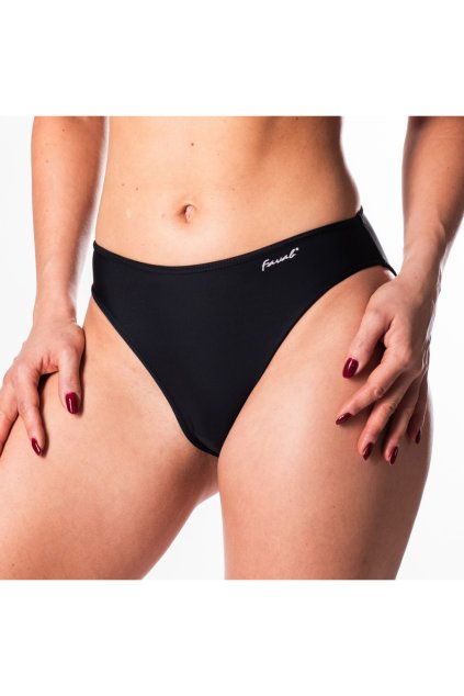 čierne menštruačné nohavičky so strednou absorpciou favab bikni strih