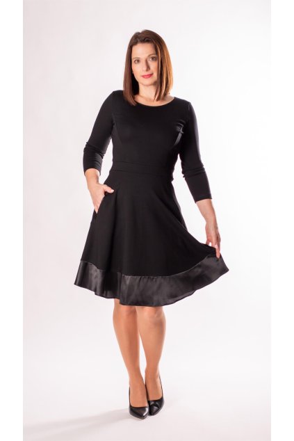 elegantne cierne saty FAVAB
