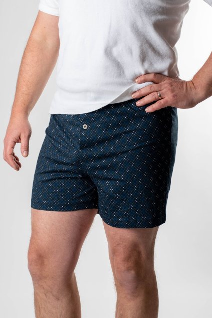 Bavlnené voľné boxerky s potlačou