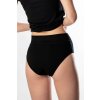 čierne menštruačné nohavičky high waist s vysokým pásom favab