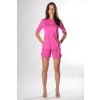 Dámske bavlnenné šortky vo farbe cyklámen