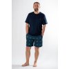 Pánske modré pyžamo s krátkym rukávom favab