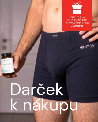 🩲 Páni, to sa oplatí! 🛒 Kúpte si 2 kusy boxeriek, trenírok alebo slipov a získajte výživový doplnok pre zdravie prostaty...