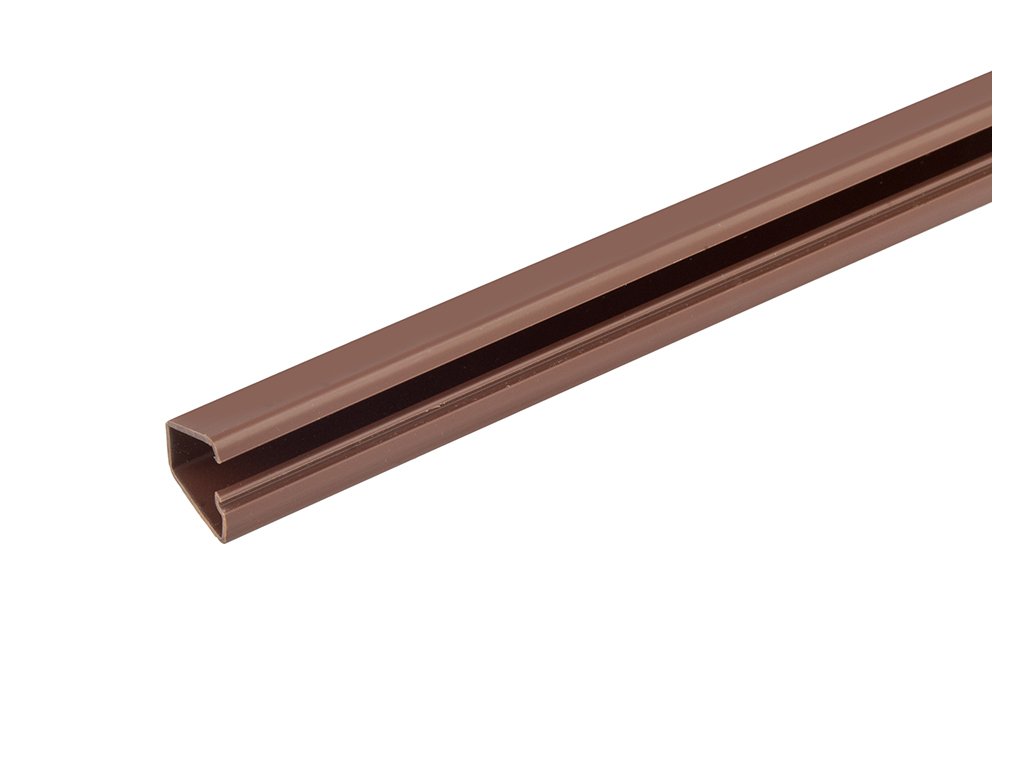 StrongLumio Elektroinstalační lišta 12x7mm samolepící imitace dřeva tmavá 2m