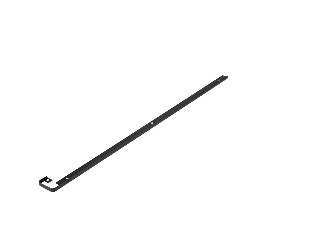 Spojovací lišta prodlužovací na pracovní desku 38mm L/P černá mat