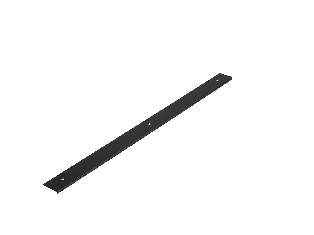 Ukončovací lišta pro pracovní desku 38mm "0" radius pravá černá mat
