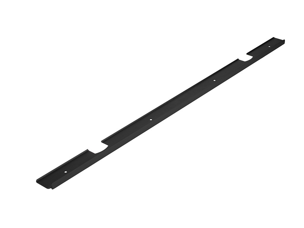 Spojovací lišta rohová na pracovní desku 38mm délka 900mm L/P černá mat