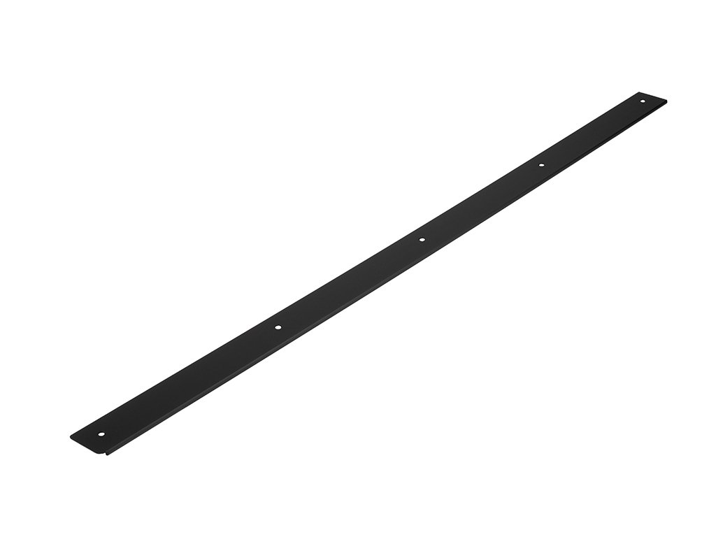 Ukončovací lišta na pracovní desku 38mm délka 900mm levá černá mat