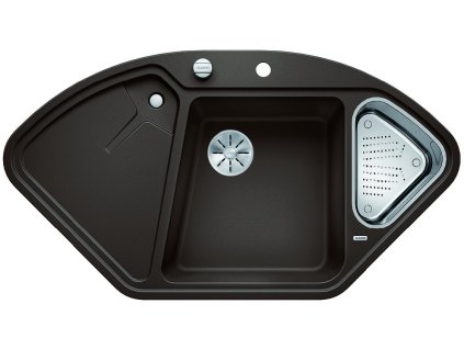 BLANCO 523675 Dřez Delta II-F kávová InFino s excentrem Silgranit PuraDur