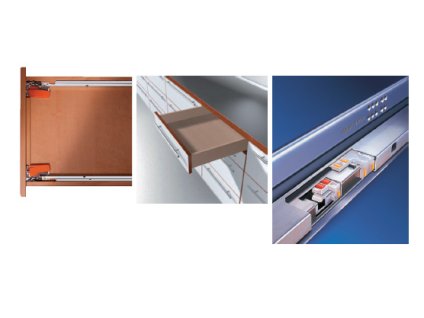 BLUM 550H3500B Tandem částečný 350mm tlumený