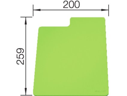 BLANCO 236717 Příslušenství krájecí podložka SITY Pad Kiwi kiwi - plast