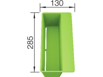 BLANCO 236720 Příslušenství nádobka SITY Box Kiwi kiwi - plast