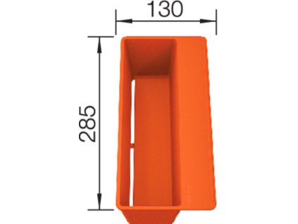 BLANCO 236722 Příslušenství nádobka SITY Box Orange orange - plast