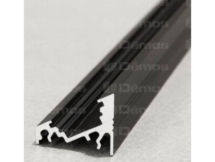 StrongLumio profil LED Corner 10 alu černý 4050mm