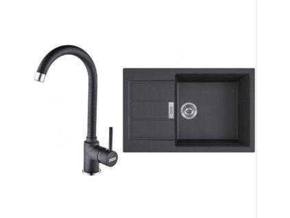 FRANKE Set T90Č S2D 611-78 XL černá + FP 9000.071 onyx