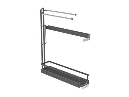 KES 233465 dvojkoš 150mm výsuvný držák na utěrky Arena Style antracit pravý