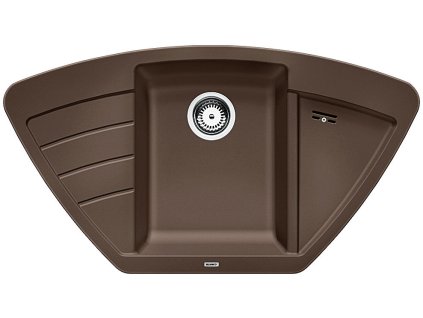 BLANCO 515074 Dřez Zia 9 E kávová SILGRANIT® PuraDur® bez excentru