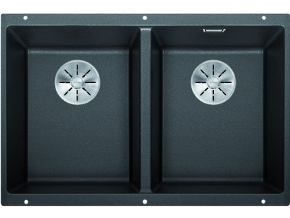 BLANCO 525987 Dřez Subline 350/350-U černý InFino manuál Silgranit PuraDur