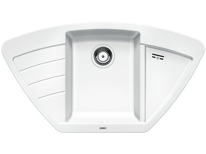 BLANCO 514758 Dřez Zia 9 E bílá SILGRANIT® PuraDur® bez excentru