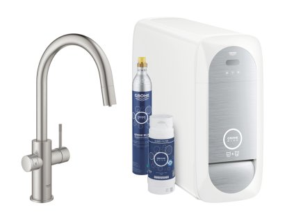 GROHE 31541DC0 Blue Home startovní sada C-výpusť supersteel