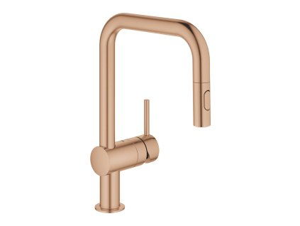 GROHE 32322DL2 Baterie Minta U-výpusť vytahovací sprška kartáčovaný Warm Sunset