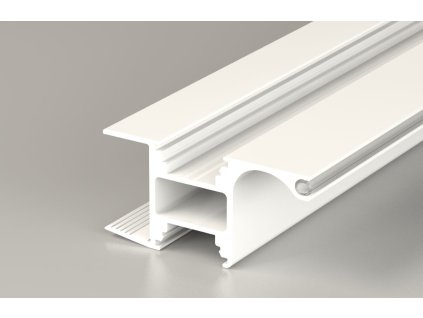 StrongLumio profil Lucera narážecí alu bílý lak 4000mm + těsnění